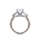 Verragio Three-Stone Emerald Engagement Ring