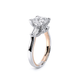 Verragio Three-Stone Princess Engagement Ring