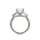 Verragio Three-Stone Princess Engagement Ring