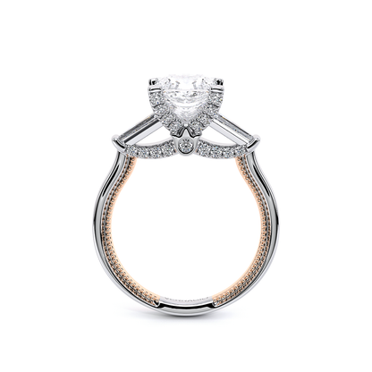 Verragio Three-Stone Princess Engagement Ring