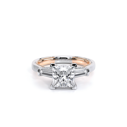 Verragio Three-Stone Princess Engagement Ring
