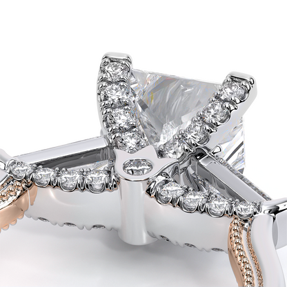 Verragio Three-Stone Princess Engagement Ring