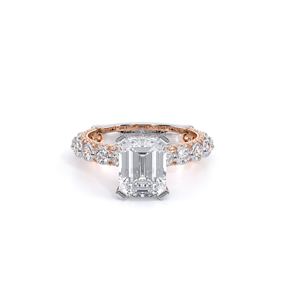 Verragio Pave Emerald Engagement Ring