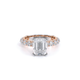 Verragio Pave Emerald Engagement Ring