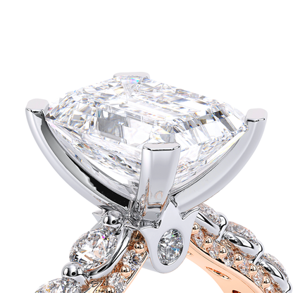 Verragio Pave Emerald Engagement Ring