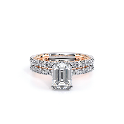 Verragio Pave Emerald Engagement Ring