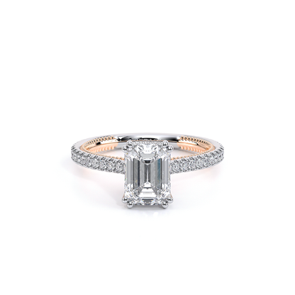 Verragio Pave Emerald Engagement Ring