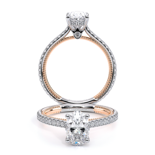 Verragio Pave Oval Engagement Ring