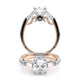 Verragio Three-Stone Oval Engagement Ring
