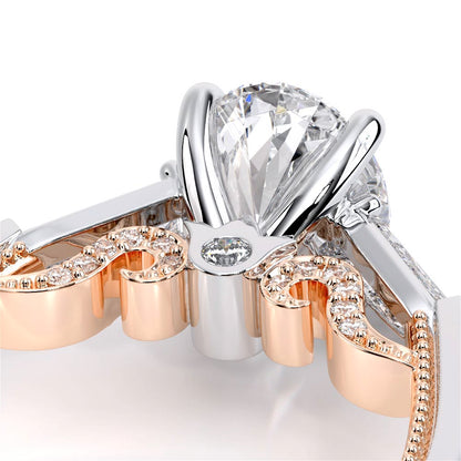 Verragio Three-Stone Oval Engagement Ring