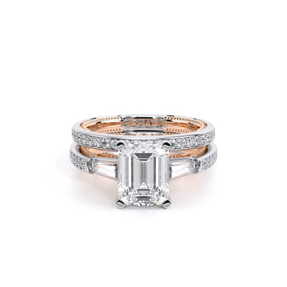 Verragio Three-Stone Emerald Engagement Ring