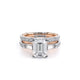 Verragio Three-Stone Emerald Engagement Ring
