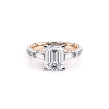 Verragio Three-Stone Emerald Engagement Ring