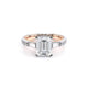 Verragio Three-Stone Emerald Engagement Ring