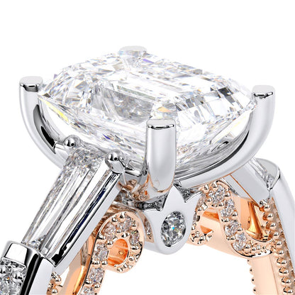 Verragio Three-Stone Emerald Engagement Ring