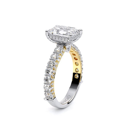 Verragio Pave Emerald Engagement Ring
