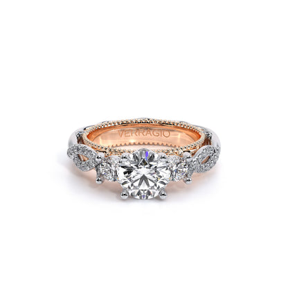 Verragio Three-Stone Round Engagement Ring