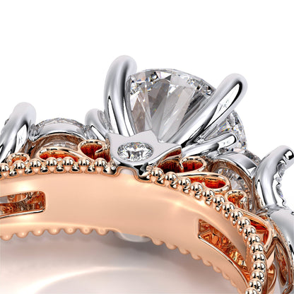 Verragio Three-Stone Round Engagement Ring