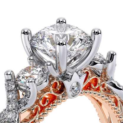 Verragio Three-Stone Round Engagement Ring
