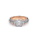 Verragio Three-Stone Princess Engagement Ring