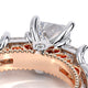 Verragio Three-Stone Princess Engagement Ring