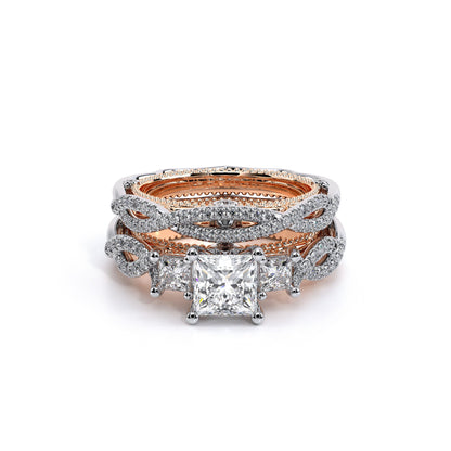 Verragio Three-Stone Princess Engagement Ring