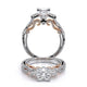 Verragio Three-Stone Princess Engagement Ring