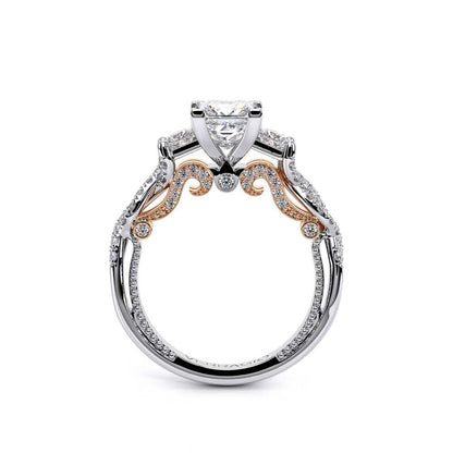 Verragio Three-Stone Princess Engagement Ring
