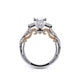 Verragio Three-Stone Princess Engagement Ring