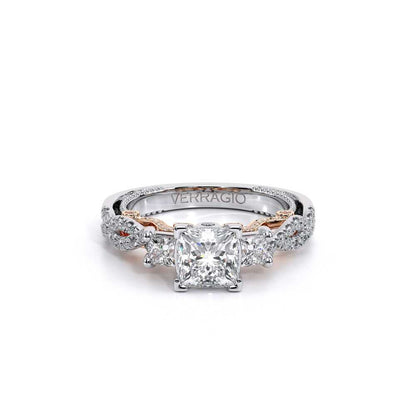 Verragio Three-Stone Princess Engagement Ring
