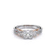Verragio Three-Stone Princess Engagement Ring
