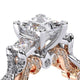 Verragio Three-Stone Princess Engagement Ring