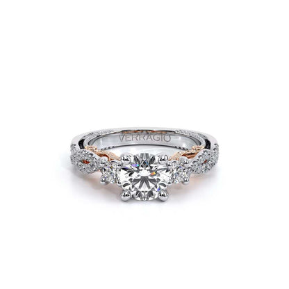 Verragio Three-Stone Round Engagement Ring