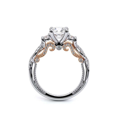 Verragio Three-Stone Round Engagement Ring