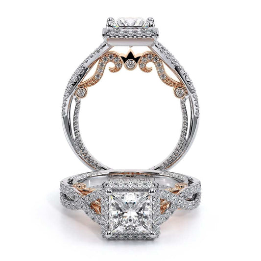 Verragio Halo Princess Engagement Ring
