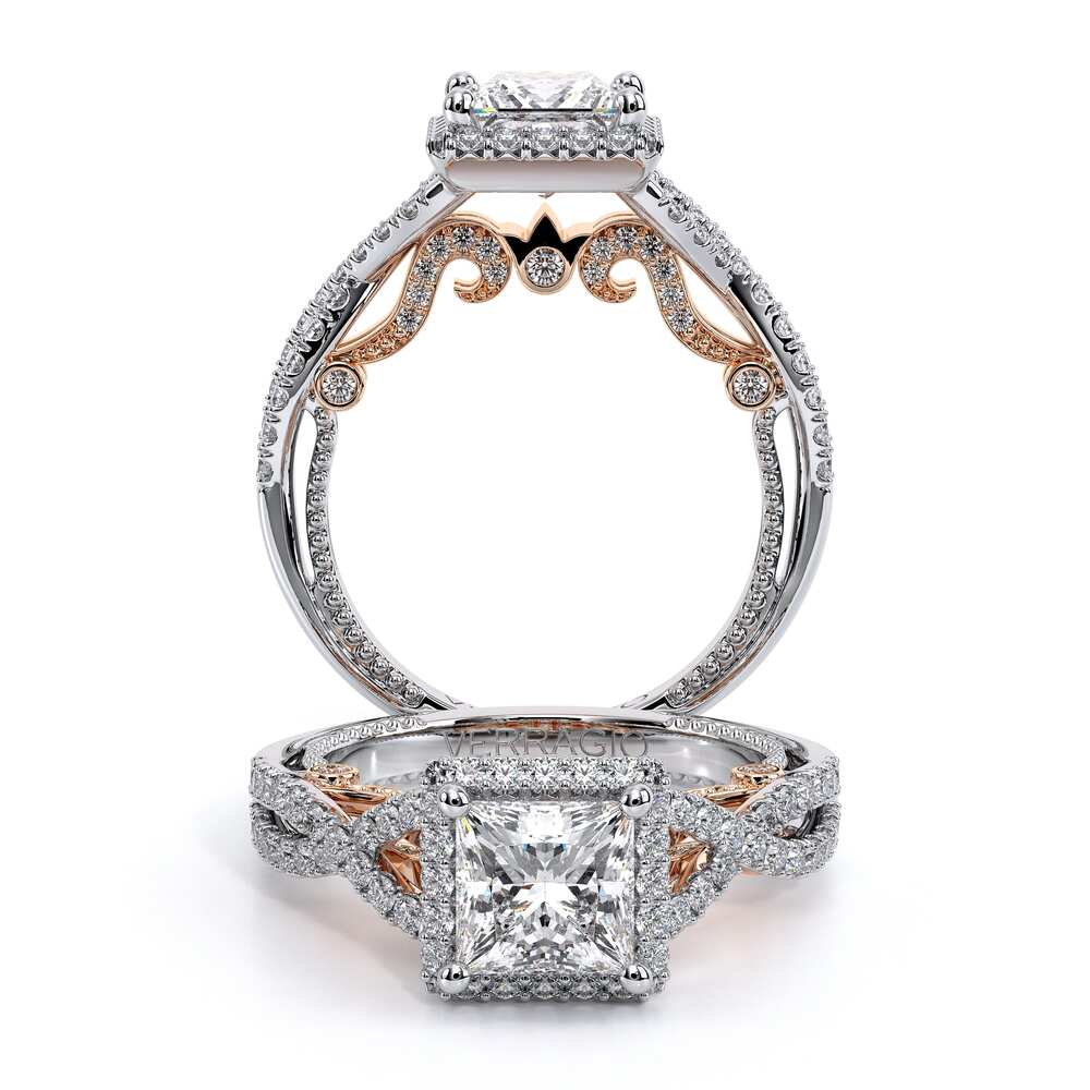 Verragio Halo Princess Engagement Ring