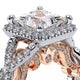 Verragio Halo Princess Engagement Ring
