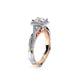 Verragio Halo Princess Engagement Ring