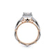Verragio Halo Princess Engagement Ring