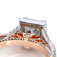 Verragio Halo Princess Engagement Ring