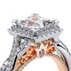 Verragio Halo Princess Engagement Ring