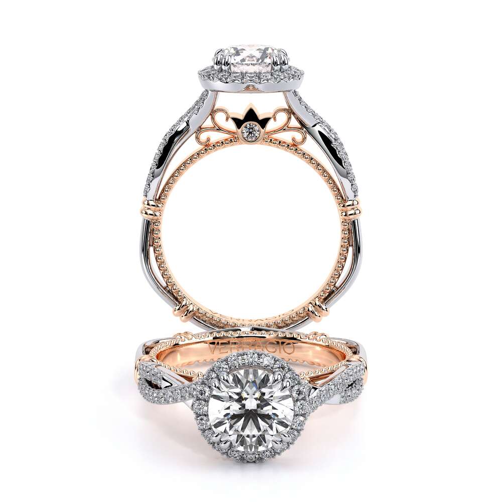 Verragio Halo Round Engagement Ring