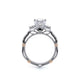 Verragio Three-Stone Princess Engagement Ring