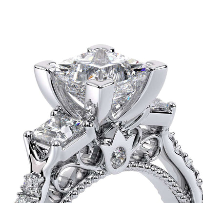 Verragio Three-Stone Princess Engagement Ring