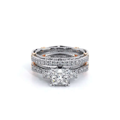 Verragio Three-Stone Princess Engagement Ring