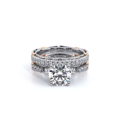 Verragio Three-Stone Round Engagement Ring