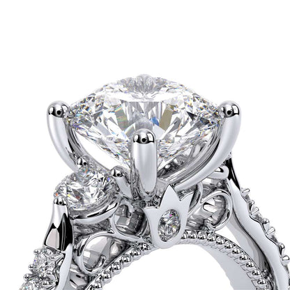 Verragio Three-Stone Round Engagement Ring