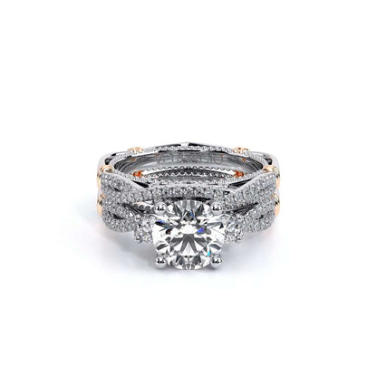 Verragio Three-Stone Round Engagement Ring