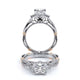 Verragio Three-Stone Princess Engagement Ring