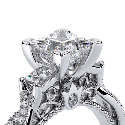 Verragio Three-Stone Princess Engagement Ring